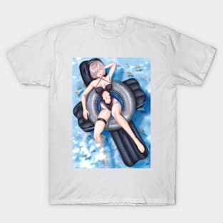 Mash Kyrielight Summer Wet Background T-Shirt